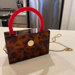 Zara Tortoise Box Purse